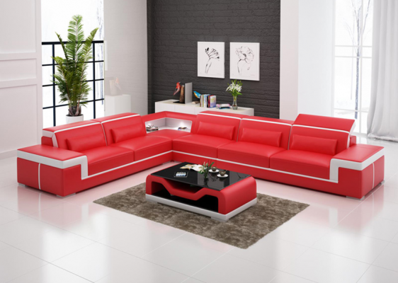 Designerska sofa kanapa Narożnikowa kanapa Podkładka Ustawić Żywy krajobraz w kształcie litery L