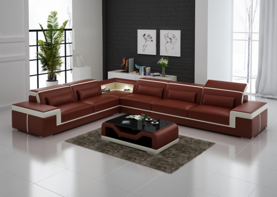 Designerska sofa kanapa Narożnikowa kanapa Podkładka Ustawić Żywy krajobraz w kształcie litery L