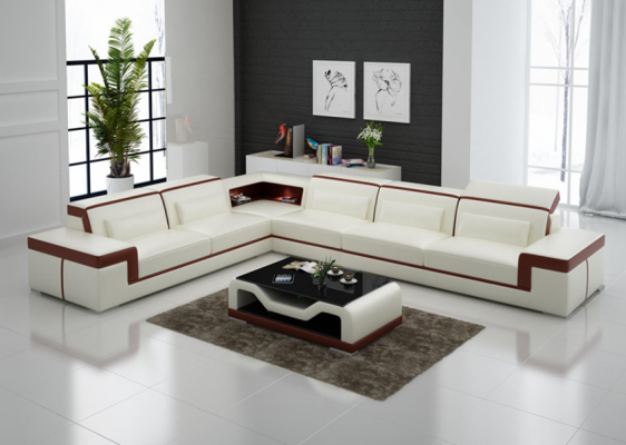 Designerska sofa kanapa Narożnikowa kanapa Podkładka Ustawić Żywy krajobraz w kształcie litery L