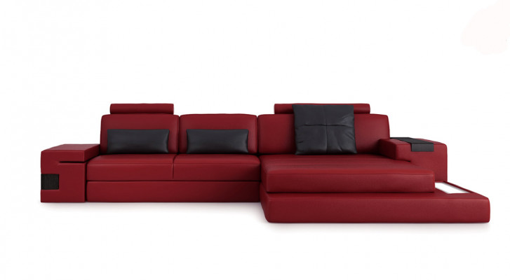 Design Narożnikowa kanapa Sofa Kanapa Podkładka Zestaw narożny Skórzana sofa Sofy Kanapy