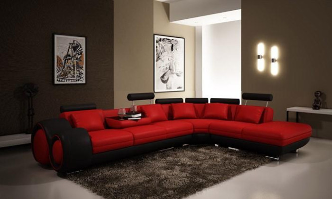 Sofa Narożnikowa kanapa Kanapa Podkładka Siedziba Żywy krajobraz Ustawić L-shape Material