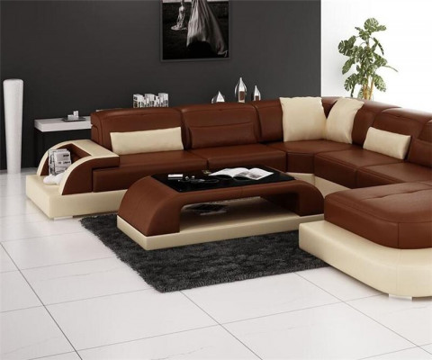 Skóra stolik kawowy Modern Table Nowoczesny szklany stolik Design stoły Szkło