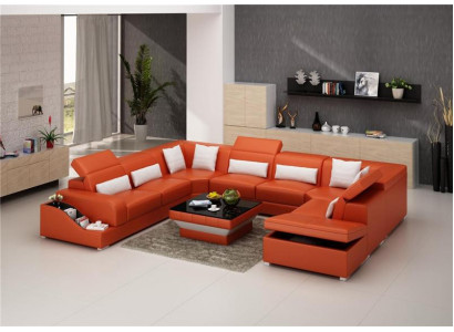 Skóra Sofa stoły Czarny stolik kawowy Szklany stolik Kwadratowy stolik