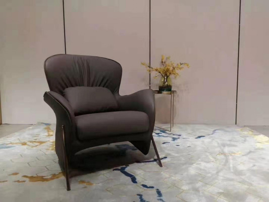 Fotel Club Lounge Designer Krzesło Podkładka Sofa 1 miejsce siedzące Relaks