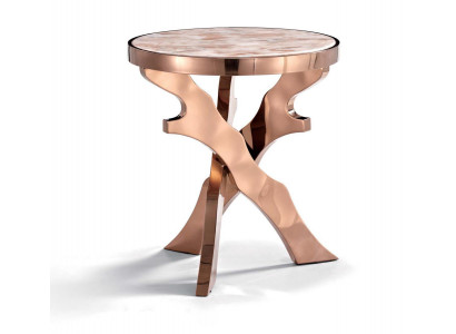 Bok kanapy Tabela Okrągłe stoły Okrągłe Metal Szkło Designer Living Room