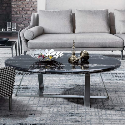 Sofa Tabela Okrągły stoły Okrągły Sofa New Metal Szkło Side Designer