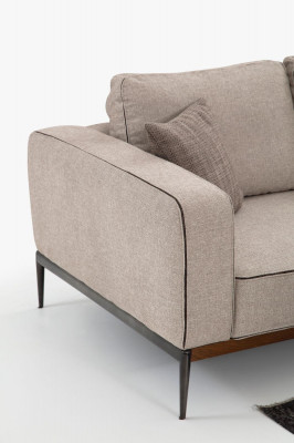 Zestaw sofowy 221 miejsce do siedzenia Sofa Ustawić Sofy Beżowe Fotel Nowoczesny Zestaw