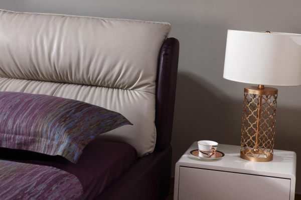 Nowoczesny luksusowy design Łóżko XXL łóżko Style Decor Hotel Double Skóra 140 160