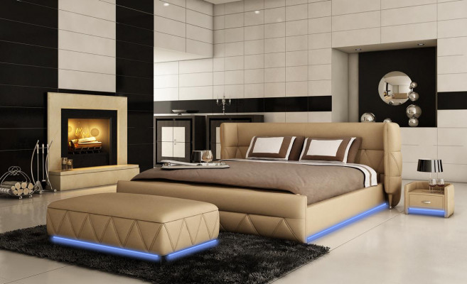 Nowoczesny design Łóżko Hotelowe XXL luksusowe łóżko w stylu podwójnej skóry 140 160 180x200cm