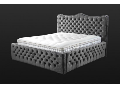 Chesterfield Łóżko Aksamit łóżko Podwójne łóżko 160x200 Design Hotel Furnishings