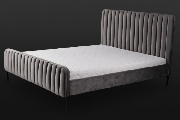 Szare drewniane meble do sypialni dwuosobowej elegancki materiał klasyczne meble nowe