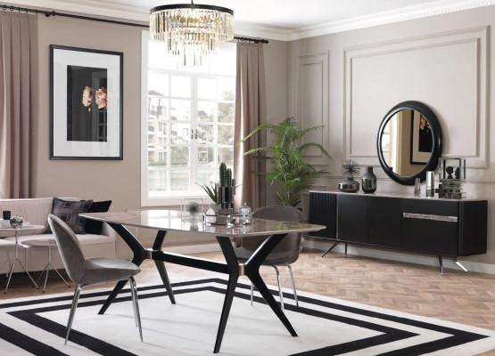 Luksusowa jadalnia Stół obiadowy Loft Design Tabela Meble Umeblowanie