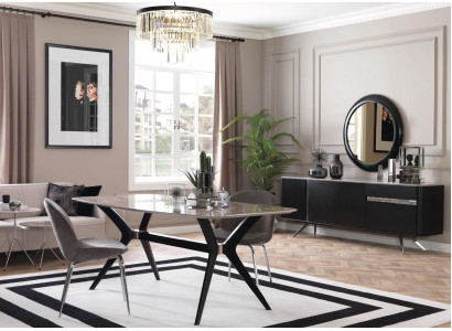 Luksusowa jadalnia Stół obiadowy Loft Design Tabela Meble Umeblowanie
