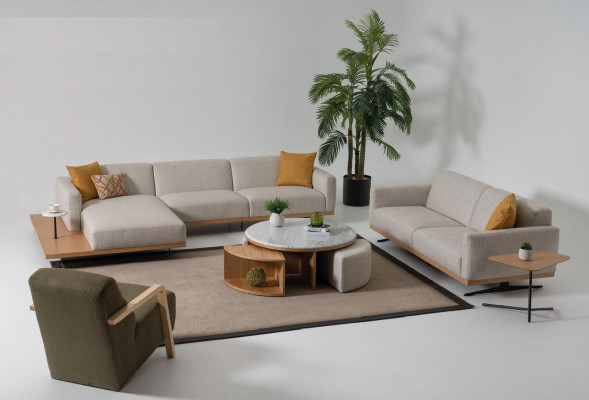 Design Fotel Jednoosobowy Salon Wygodna Podkładka Meble w kolorze zielonym