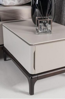 Sypialnia Stolik nocny Design Meble Szafki nocne Drewno Stolik