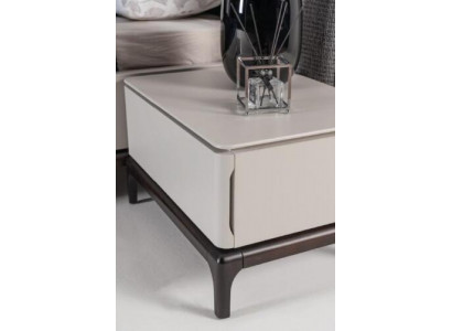 Sypialnia Stolik nocny Design Meble Szafki nocne Drewno Stolik
