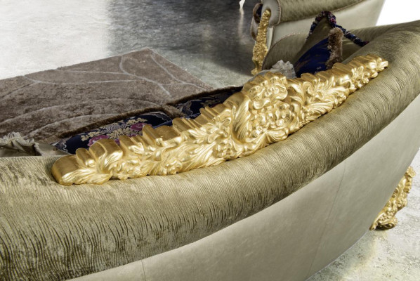 Sofa Kanapa Aksamit Podkładka Siedziba 3+1+1 miejsce siedzące Design Kanapy Sofy Drewno Nowe Ustawić
