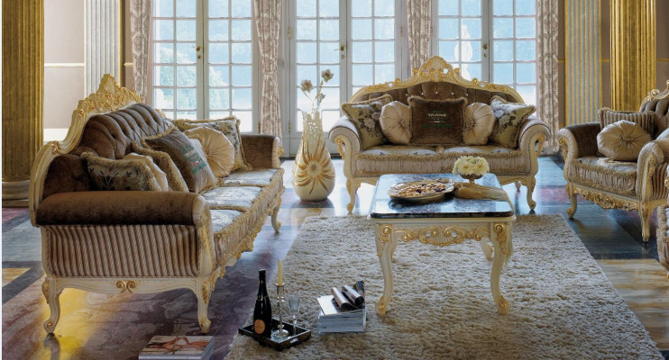 Zestaw sofowy 3+2 miejsce do siedzenia salon Meble tapicerowane Sofa Art Deco Sofy materiałowe