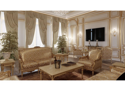 Zestaw sofowy 3+1 Set Design Sofa Podkładka Couchen Couch Classic Luxury Grupa