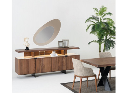 Dwuczęściowy luksusowy kredens Drewno Kredens Szafa Kredens Design Meble