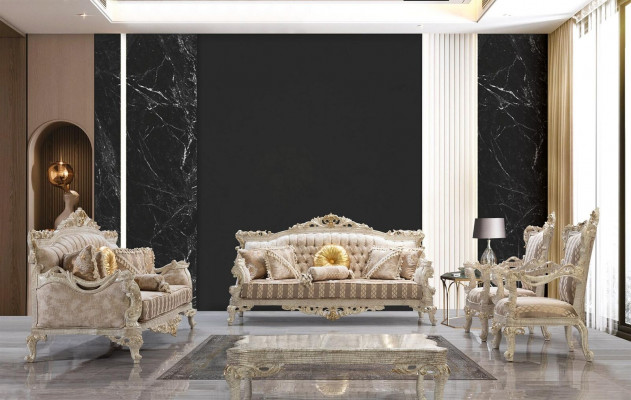 Zestaw sofowy Sofa Kanapa Sofy Kanapy Meble Klasyczne 5-częściowe. Ustawić Meble