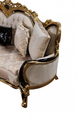 Chesterfield 3 miejsce siedzące Designerska Sofa Luksusowa Podkładka Sofy Kanapy Materiał Włókienniczy Nowy