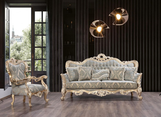 Zestaw sofowy Klasyczne luksusowe sofy Fotel zestaw do salonu 3+1 Siedziba Chesterfield