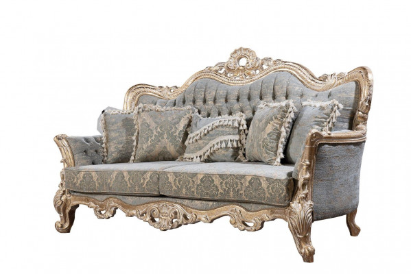Chesterfield 3 miejsce siedzące Designerska Sofa Luksusowa Podkładka Sofy Kanapy Materiał Włókienniczy