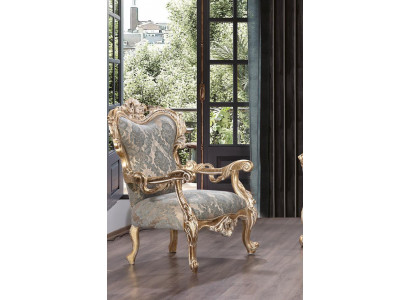 Fotel EarsFotel Chestefield Krzesło Siedziba Podkładka Couch Lounge Drewno Luxury Nowość