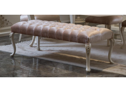 Stołek Podkładka Siedziba Design Włókienniczy Relaks Luxury Kanapa Material Chesterfield