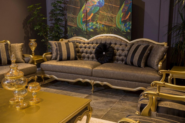 Fotel Meble Krzesła Art Deco Design Włókienniczy Pokój Dzienny Fotel Design Nowość