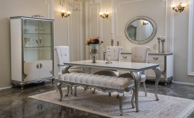 Stołek Siedziba Ławki Design Włókienniczy Materiał Ławka do salonu luksusowa Chesterfield