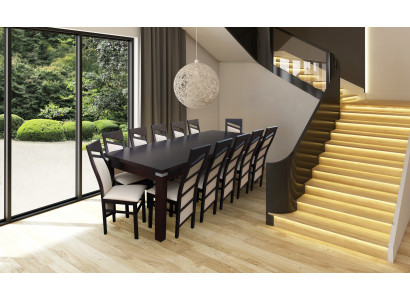 Design jadalnia Ustaw Krzesło Zestaw Tabela + 12 zestawów Krzesła