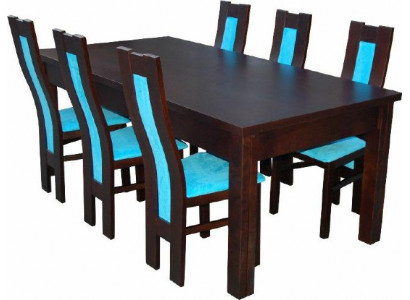 Stół obiadowy + 6 Krzesła jadalnia Krzesło Zestaw Dining Group Nowoczesny Tabela stoły Nowość