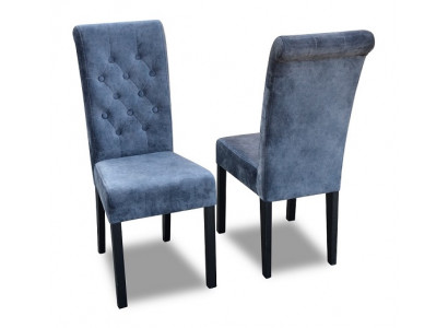 Ekskluzywne x8 Blue Chesterfield miejsce siedzące designerskie krzesło grupy Włókienniczy Fotel
