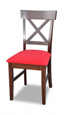 Classic Krzesło Czarny Drewno Siedziba Podkładka Design Włókienniczy Modern Style Nowość