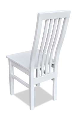 Klasyczne designerskie krzesło do jadalni Krzesła luksusowe Białe drewniane krzesło Krzesło