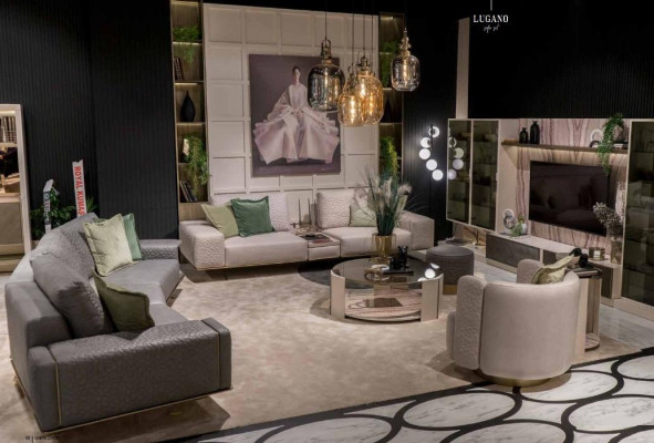 Zestawy Sofowe Salon 4+1+1 Zestaw sofowy Modern Design Meble