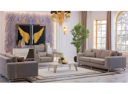 Nowoczesny Zestaw sofowy 3+2+1 miejsce do siedzenia Kanapy Meble Luxury Design Sofa