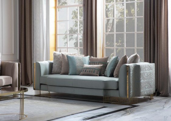 Turkis Kanapa Trzyosobowa Kanapa Meble Sofa Eleganckie wyposażenie willi