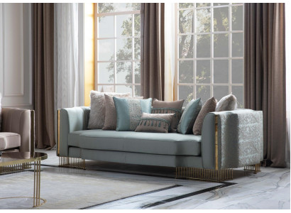 Turkis Kanapa Trzyosobowa Kanapa Meble Sofa Eleganckie wyposażenie willi
