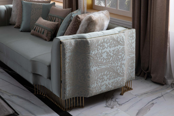 Turkis Kanapa Trzyosobowa Kanapa Meble Sofa Eleganckie wyposażenie willi