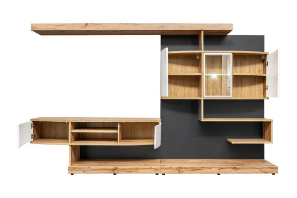 Braun Jednostka ścienna Wyposażenie Luksusowego Salonu Designer Stojak TV Meble Nowe