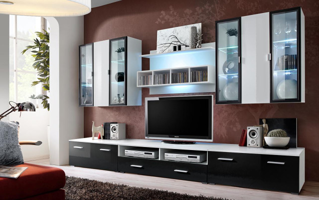 Nowoczesny Design Jednostka ścienna stojak TV Drewno Meble do salonu Meble TV