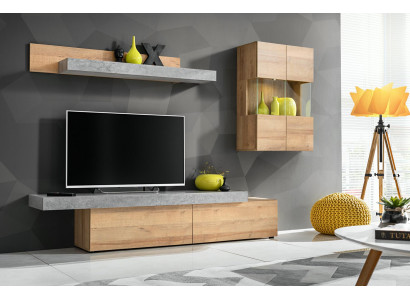 Pokój dzienny Jednostka ścienna Nowoczesny Designerski stojak na TV Szafka wisząca Nowość