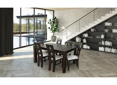 Designerska Tabela + 6 Krzesła Decor Obcios Kompletny Salon jadalnia