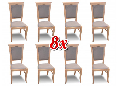 Ustawić Lehn Designer Grupa New Dining 8x Krzesło Pokój Krzesła krzesło tapicerowane Fotel