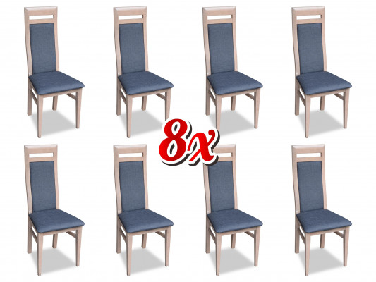 jadalnia Krzesło Zestaw Ustawić Lehn Krzesła Kompletny Grupa Salon 8x Sztuka Nowy