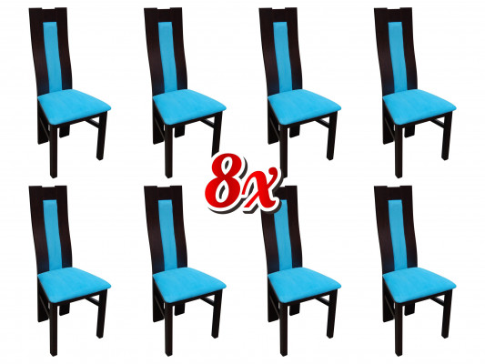 Krzesło 8x jadalnia krzesło tapicerowane salon Włókienniczy Fotel Zestaw Nowa Kuchnia Krzesła Siedziba