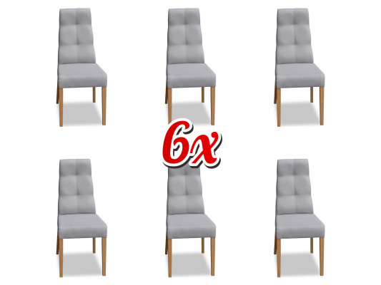 jadalnia Krzesło Ustawić Fotel Podkładka Design 6x Krzesła Grupa Zestaw Fotel